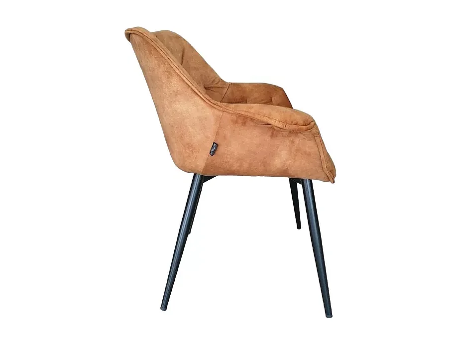 Chaise Cloi/Tissu/Curry