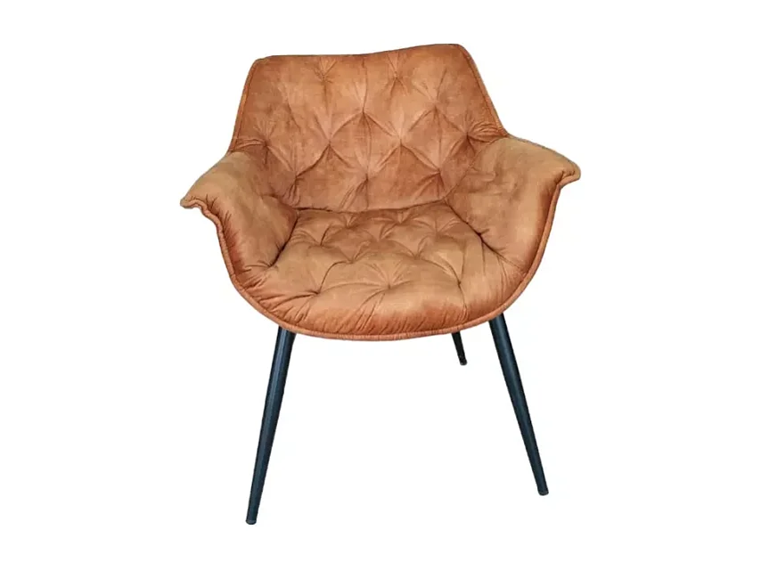 Chaise Cloi/Tissu/Curry