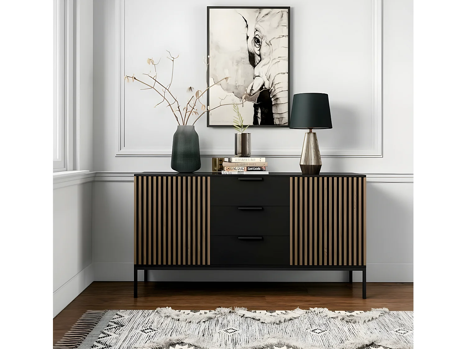 Sideboard Noville/Braun&Schwarz/An Lager