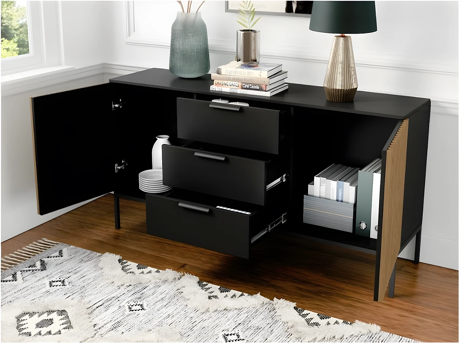 Sideboard Noville/Braun&Schwarz/An Lager