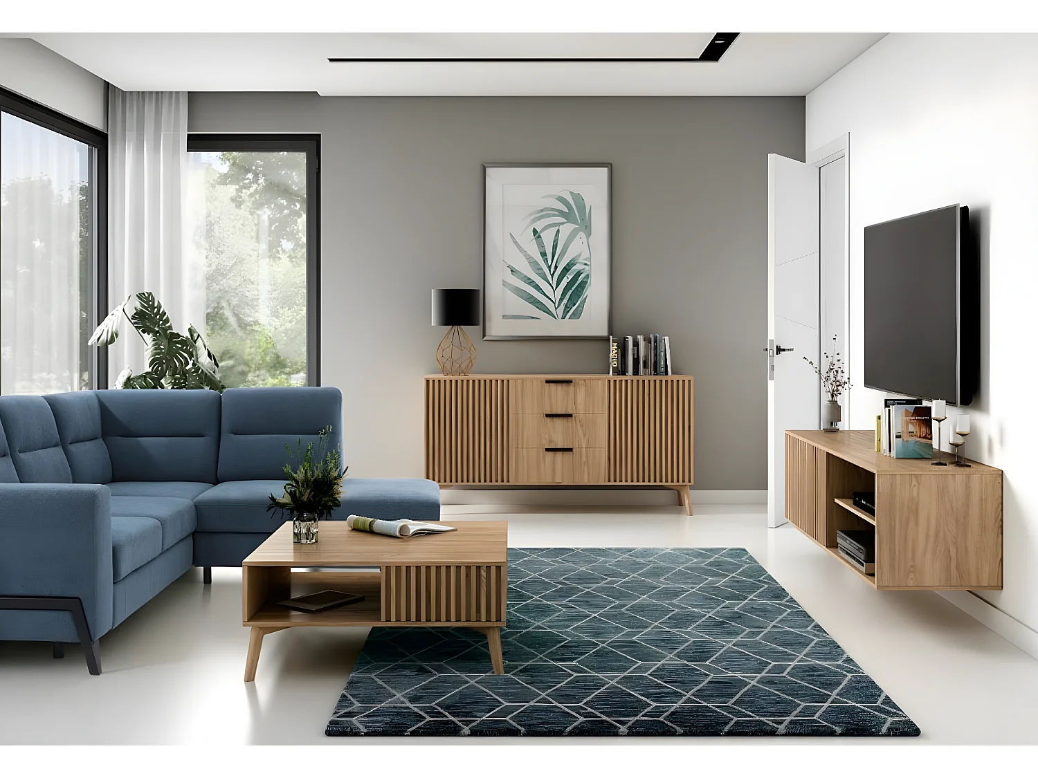 Sideboard Seewen/Braun/An Lager