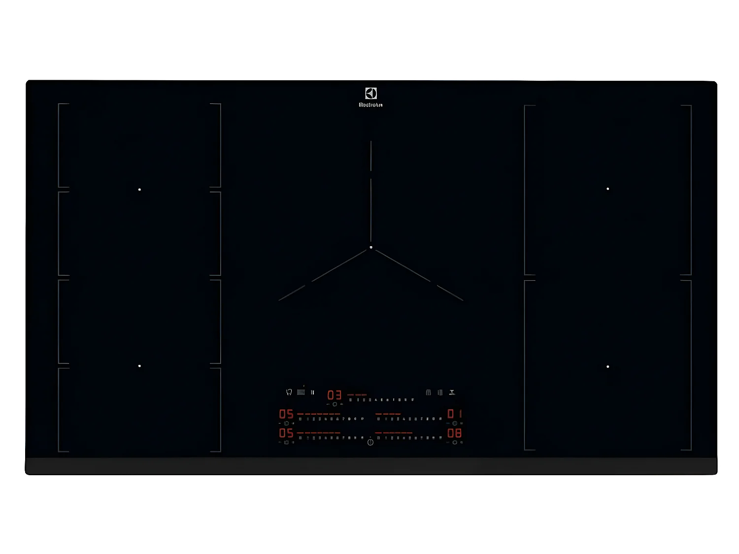 Electrolux Table de cuisson induction 90cm 5 feux 7350w noir - EIV95550