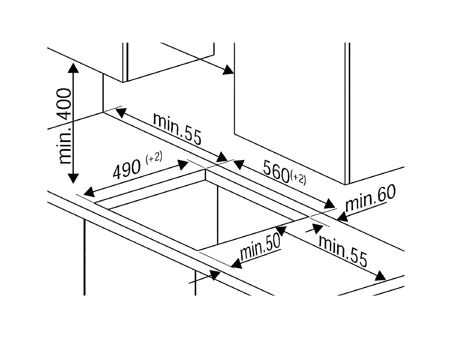 Beko Table de cuisson induction 60cm 4 feux 7400w noir - HII68811NT