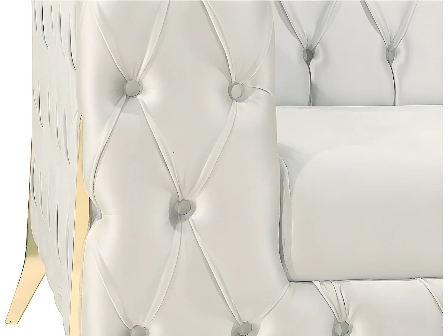 Fauteuil Capitonné Pied Couleur Ou Chesterfield - Couleurs - Velours Gris