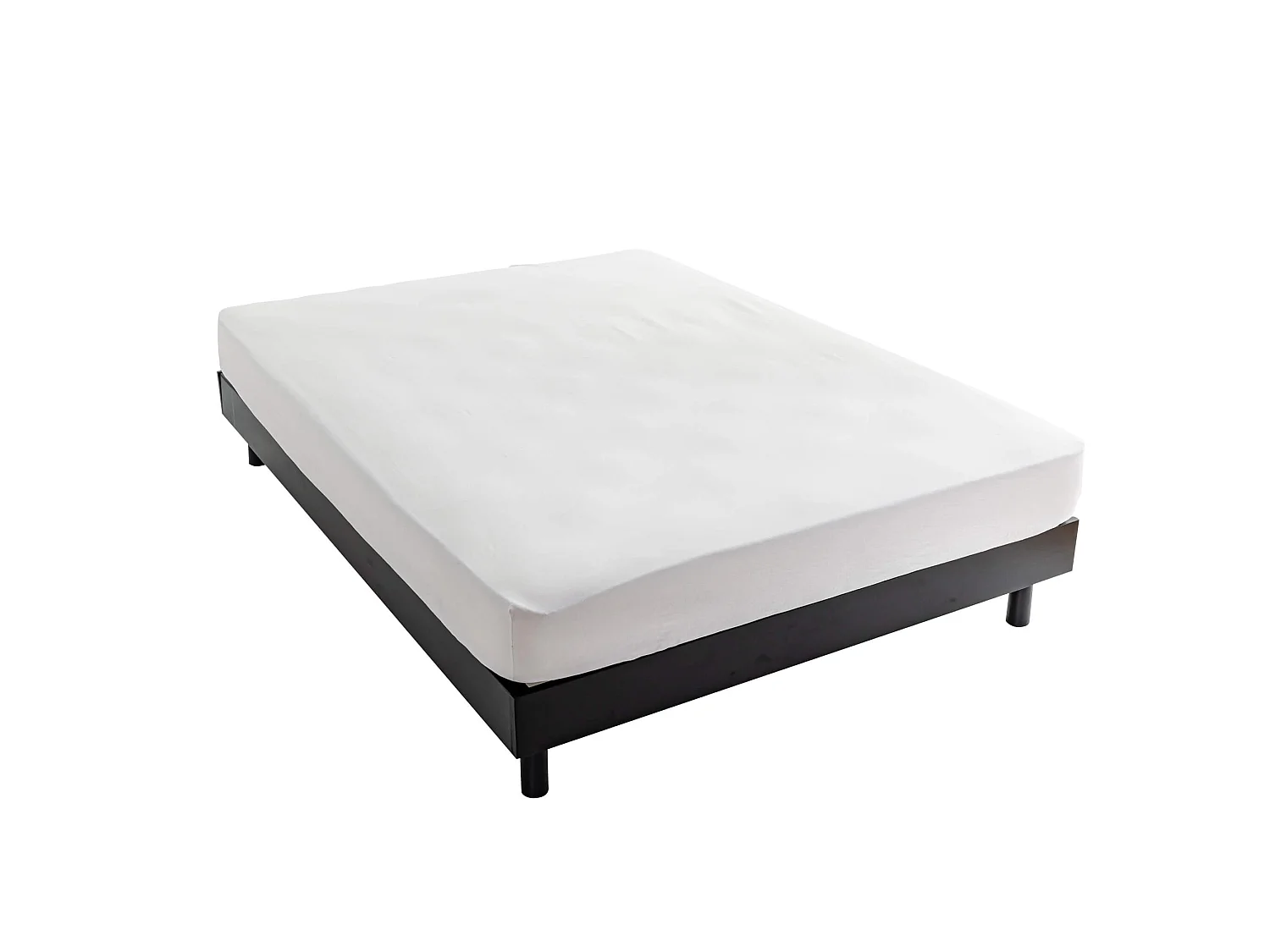 Sommier kit en bois massif noir 140x190