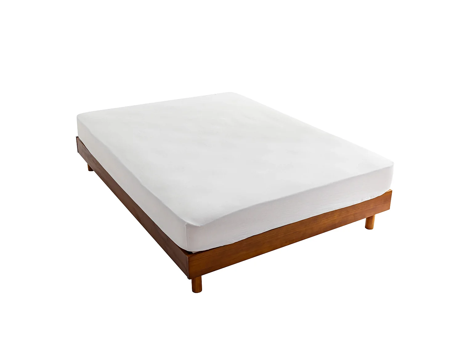 Sommier kit en bois massif noisette 160x200