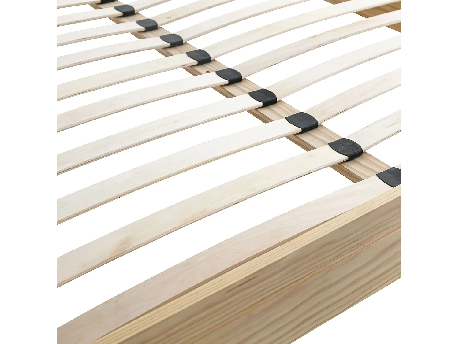 Lit adulte en pin massif avec pieds carrés 140x190 - LT17020