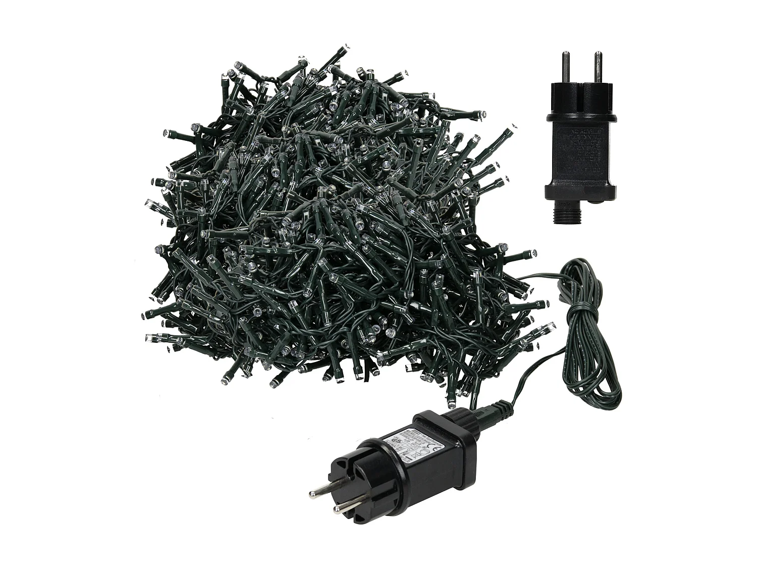 Ghirlanda luminosa natalizia 1800 LED bianco extra caldo IP44 interno/esterno