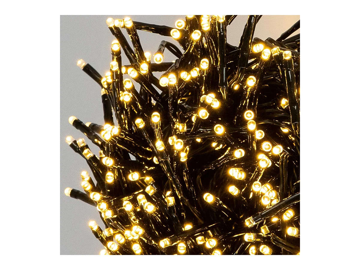 Guirlande de Noël lumineuse 1152 LED blanc chaud 8,5 m IP44 intérieur/extérieur