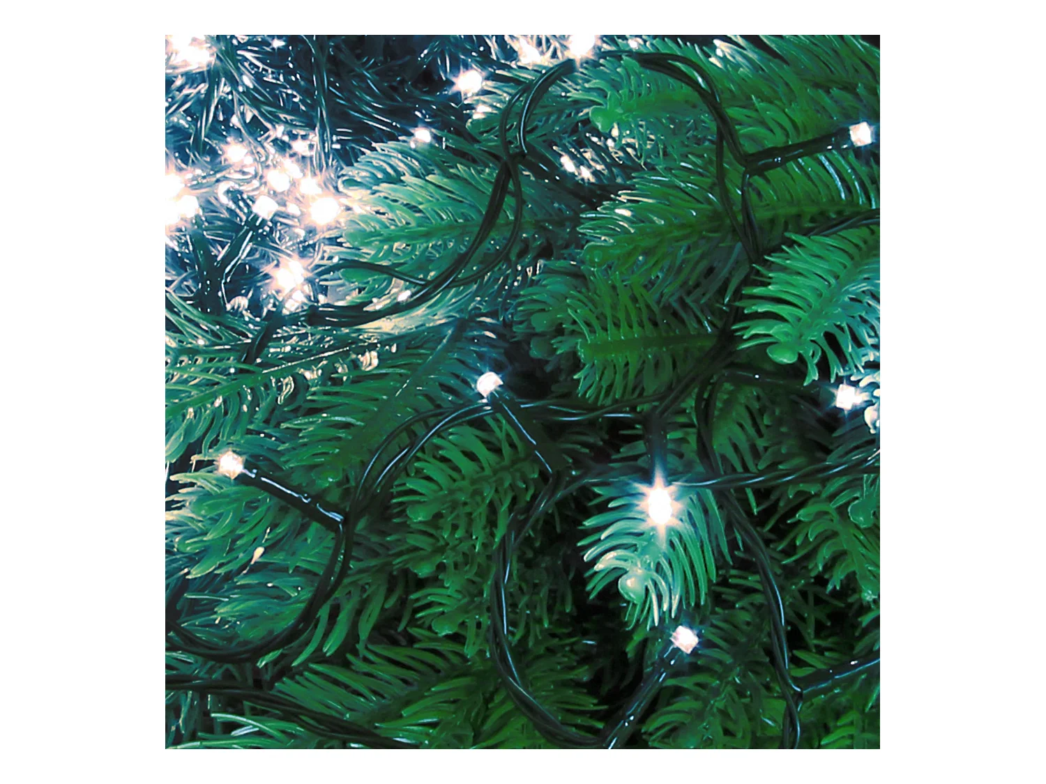 ECD Germany LED Cluster Lichterkette mit 720 LEDs, 54m, Kaltweiß, Innen/Außen IP44, Weihnachtsbeleuchtung Weihnachtslichterkette für Weihnachtsbaum