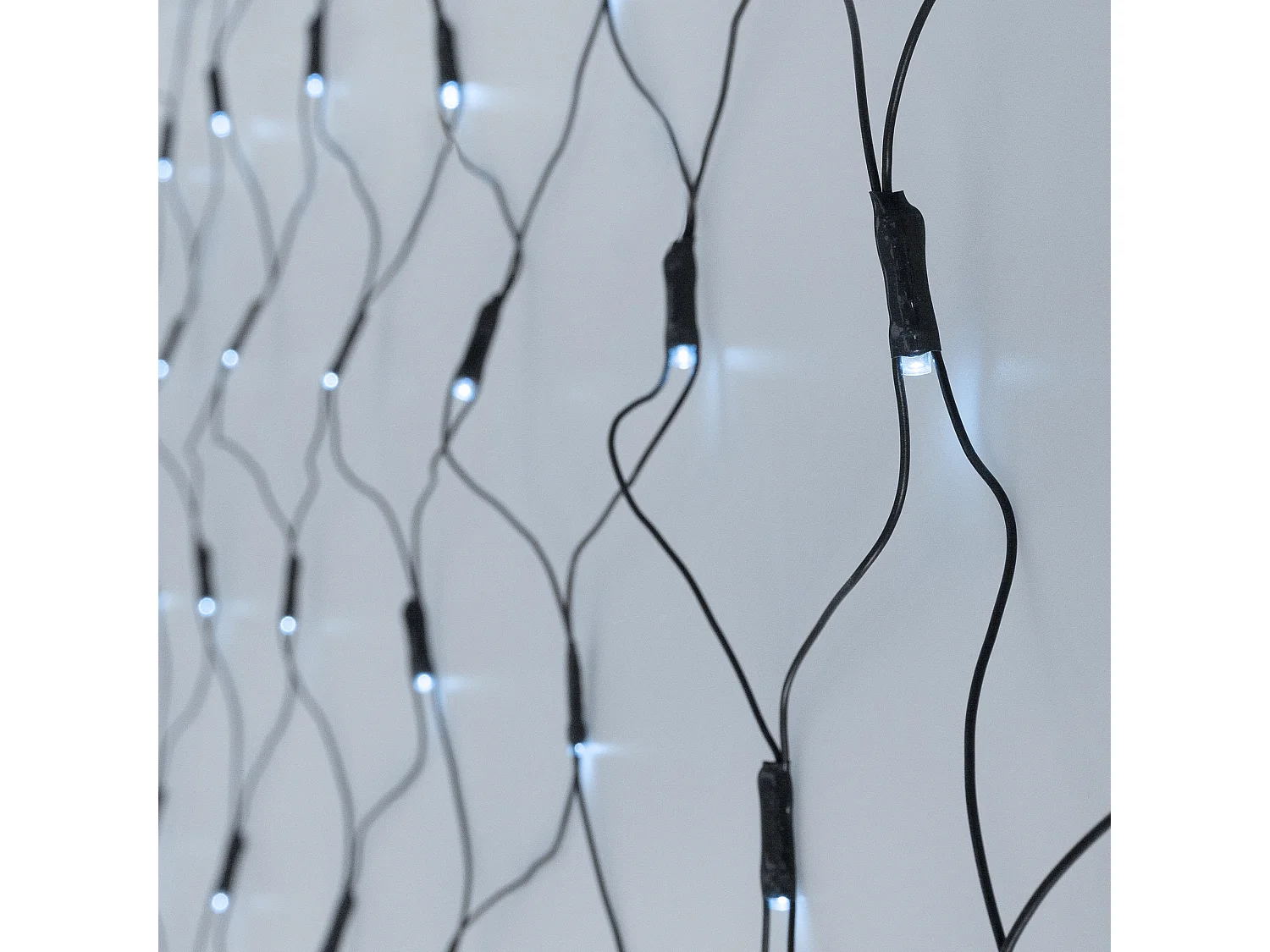 Rete luminosa bianco freddo 160 LED 2m luci natale decorative da interno/esterno