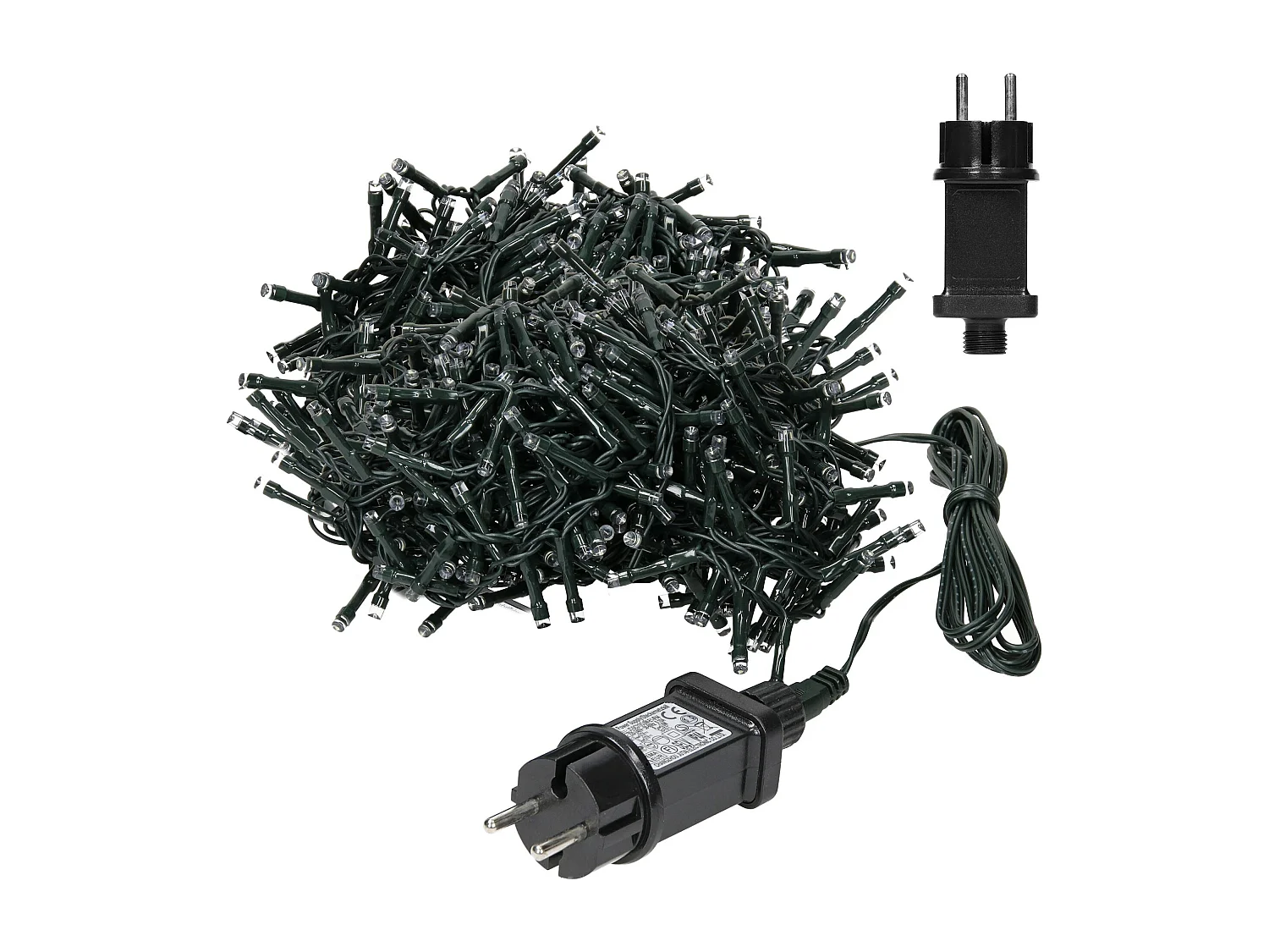 Ghirlanda luminosa con 360 LED bianco caldo decorazione natalizia 12 m IP44