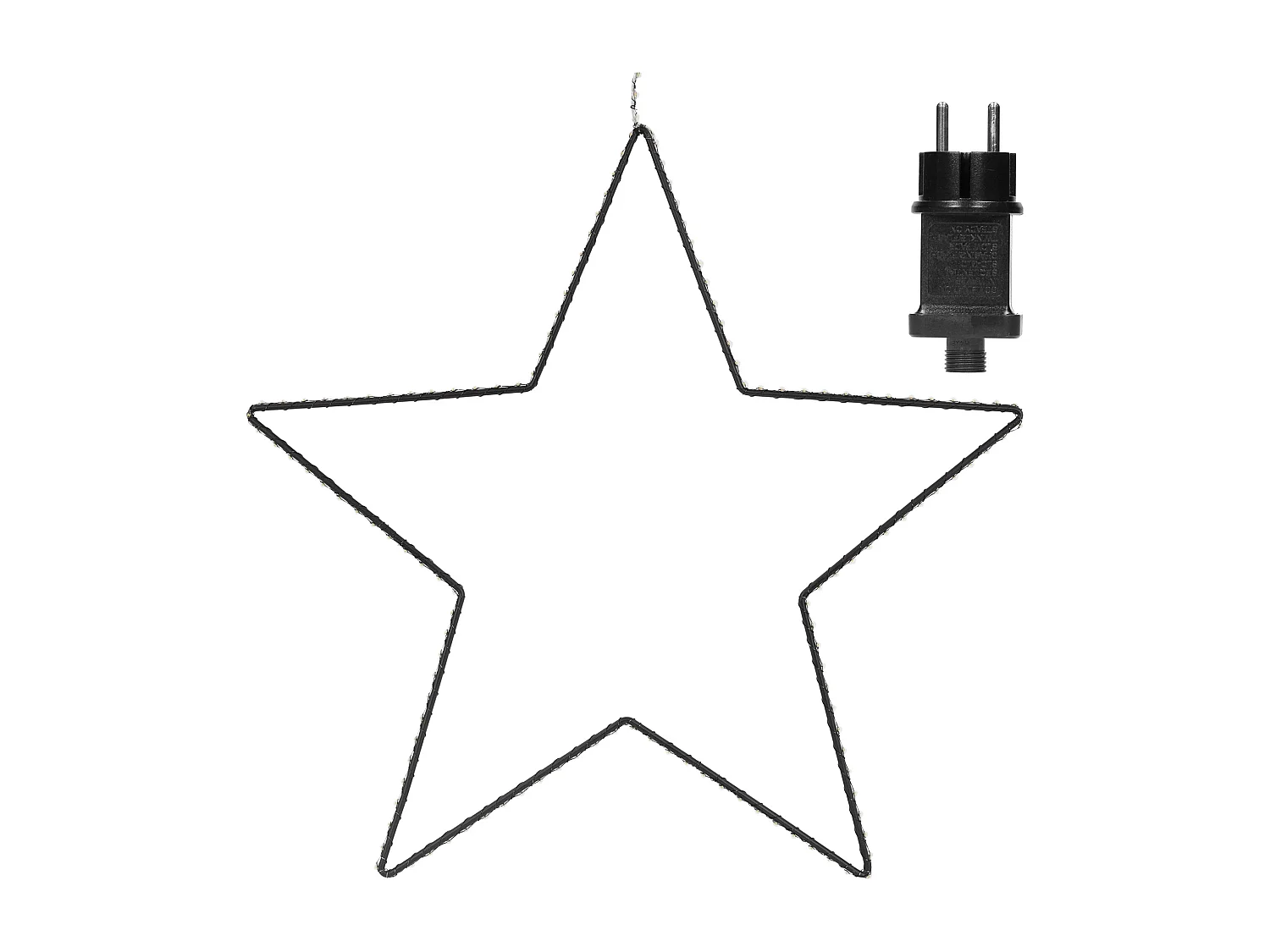 Étoile de Noël 204 LED décoration lumineuse fenêtre sapin minuterie IP44 58 cm