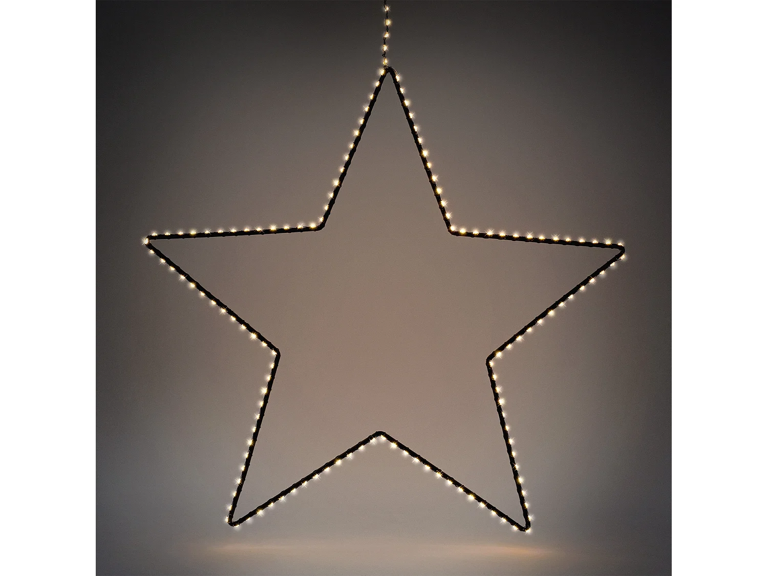 Étoile de Noël 204 LED décoration lumineuse fenêtre sapin minuterie IP44 58 cm