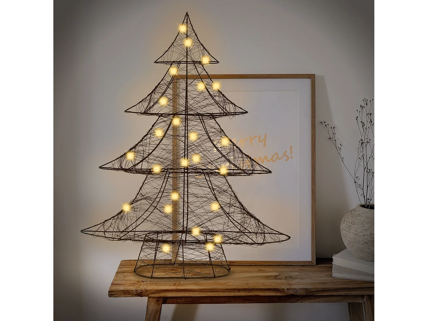 LED Weihnachtsbaum Tannenbaum Lichterbaum Weihnachtsdekoration Dekobaum 60cm