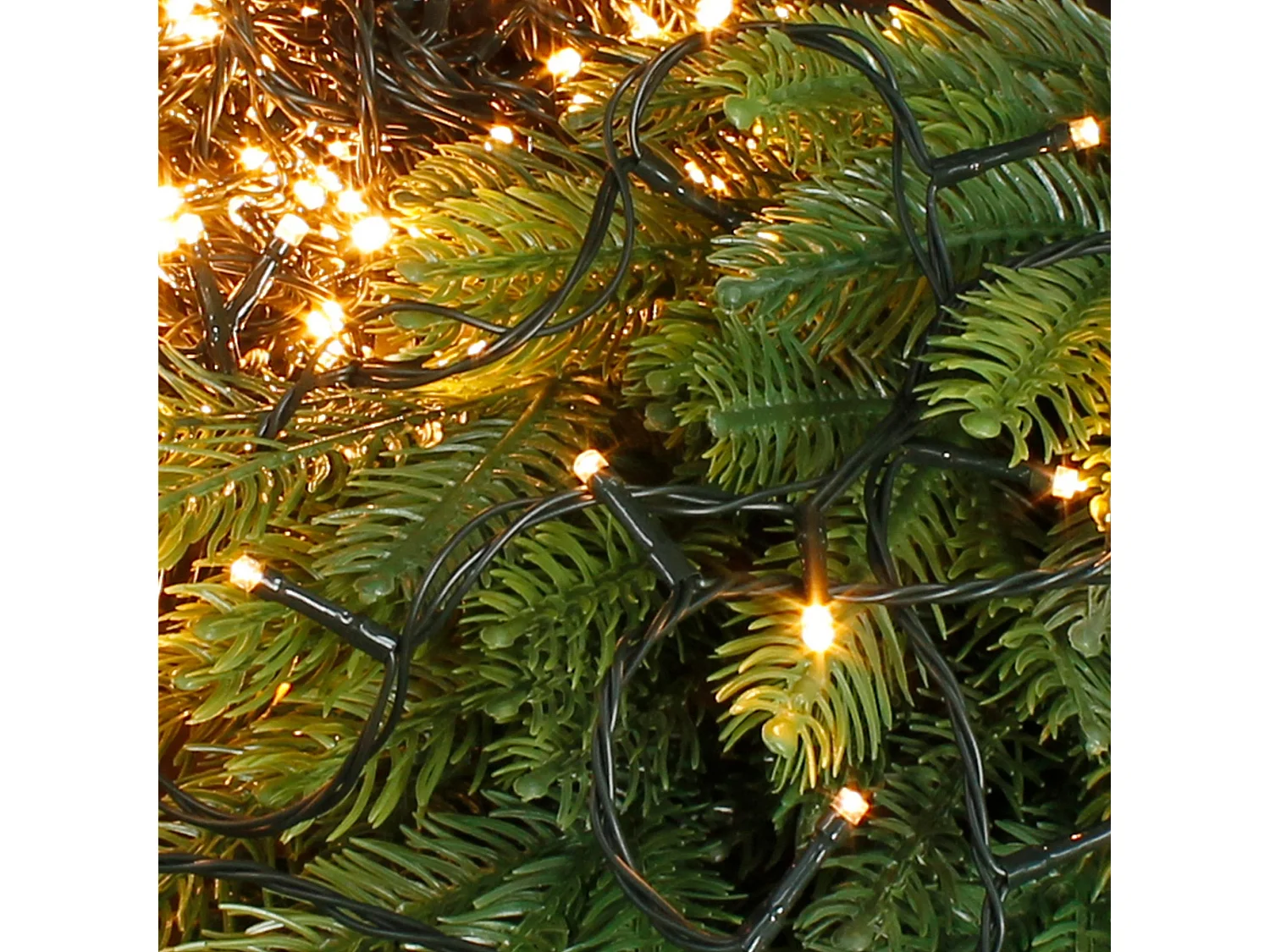 ECD Germany LED Cluster Lichterkette 36m 480 LEDs Warmweiß, Innen/Außen, Weihnachtsbeleuchtung Weihnachtsbaum Garten Dekoleuchte Weihnachtsdekoration