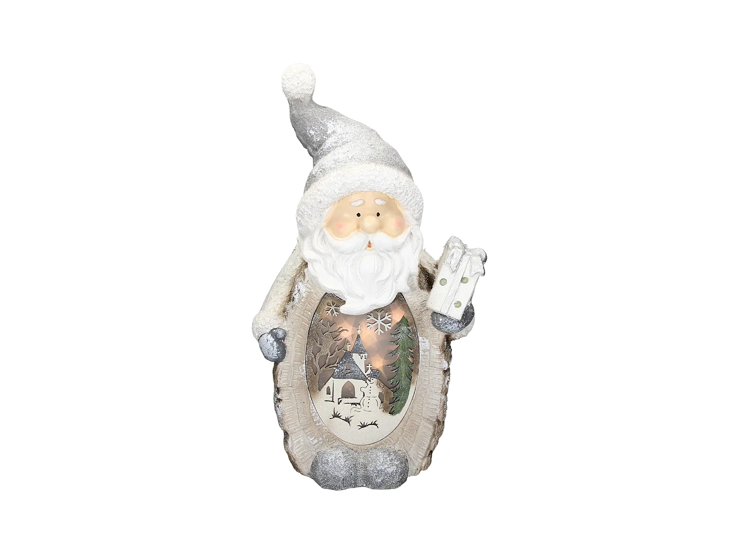 Père Noël déco LED d'éclairage hivernal figurine personnages décoration de Noël
