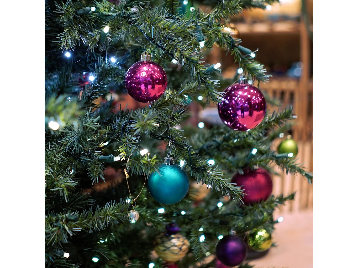 Guirlande lumineuse Noël 480 LEDs blanc froid déco eclairage extérieur/intérieur