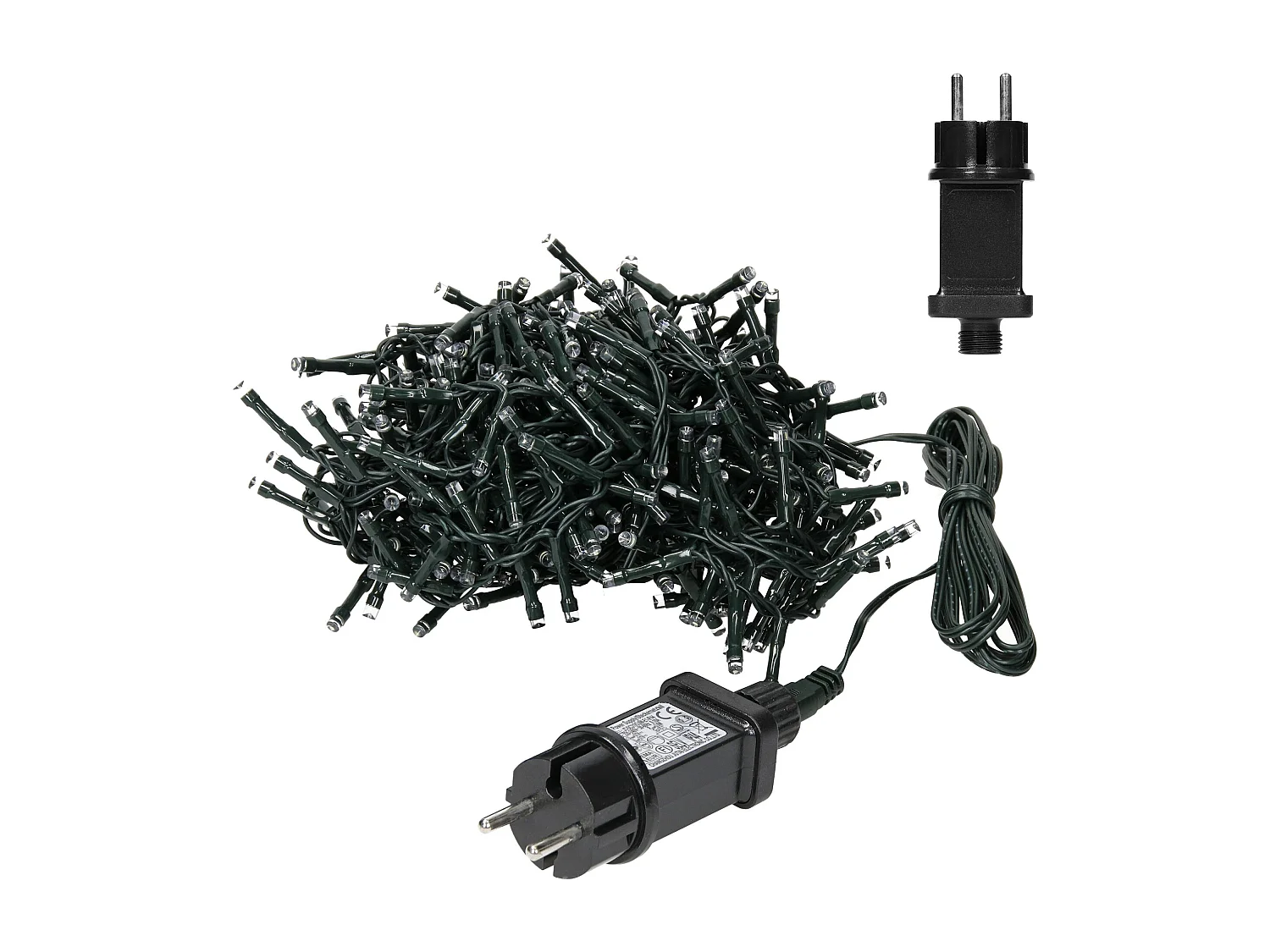 ECD Germany LED Lichtgordijn 6m 180 Koud Witte LED's