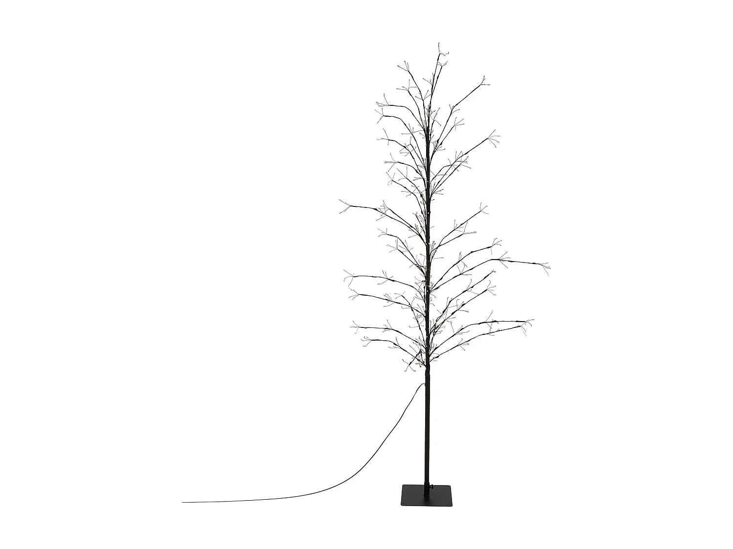 Albero artificiale decorazione con 480 LED bianco caldo con timer 180 cm IP44