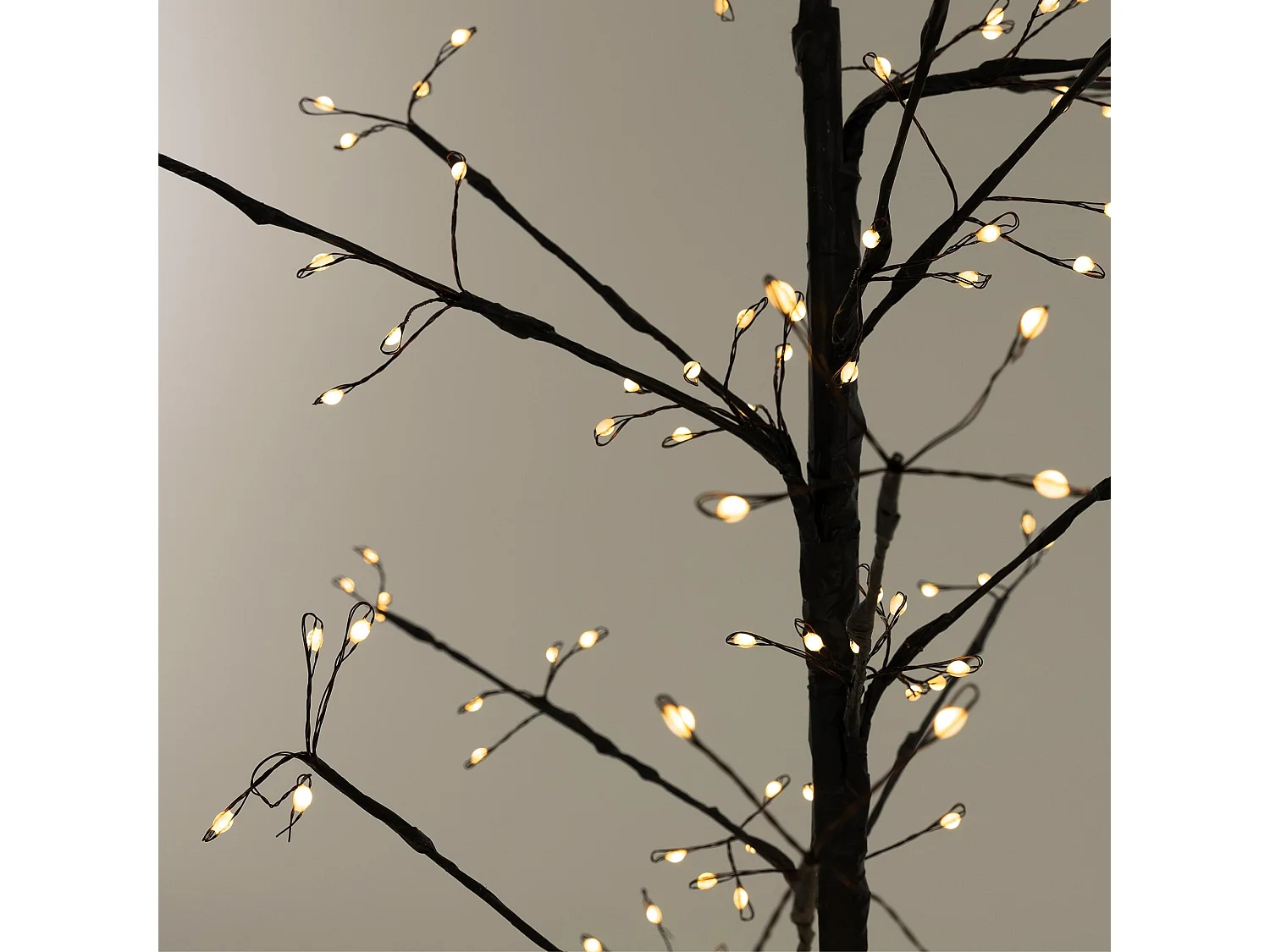Albero artificiale decorazione con 480 LED bianco caldo con timer 180 cm IP44