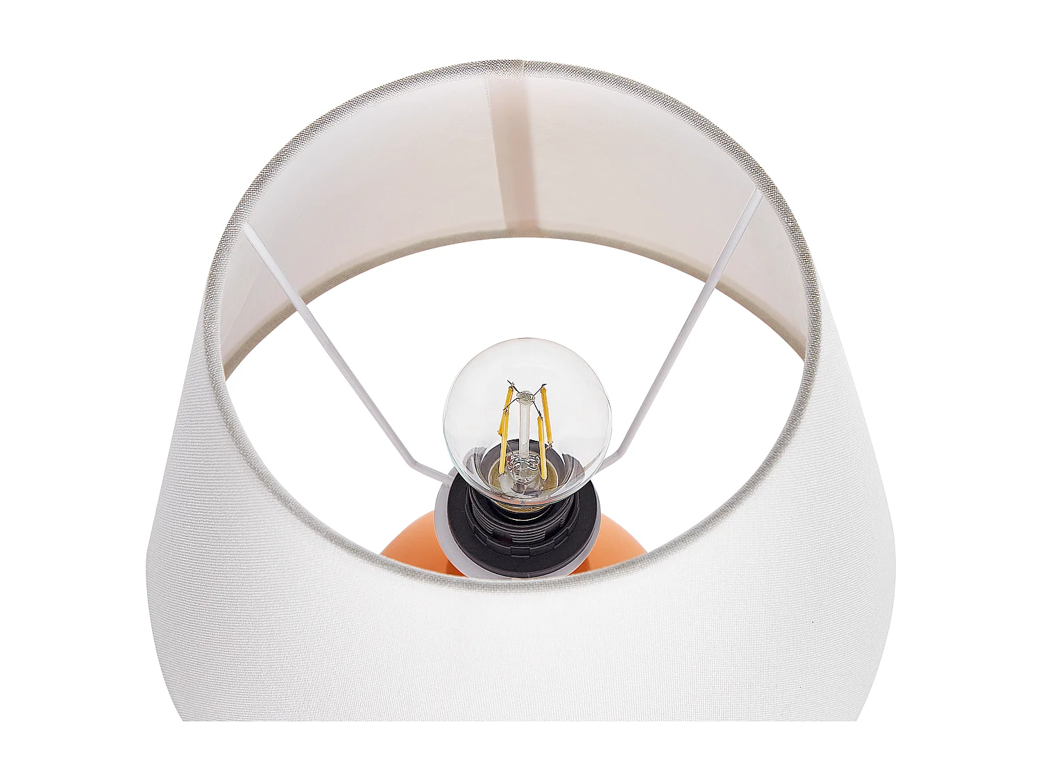 Lampada da tavolo FABILOS Ceramica Arancione