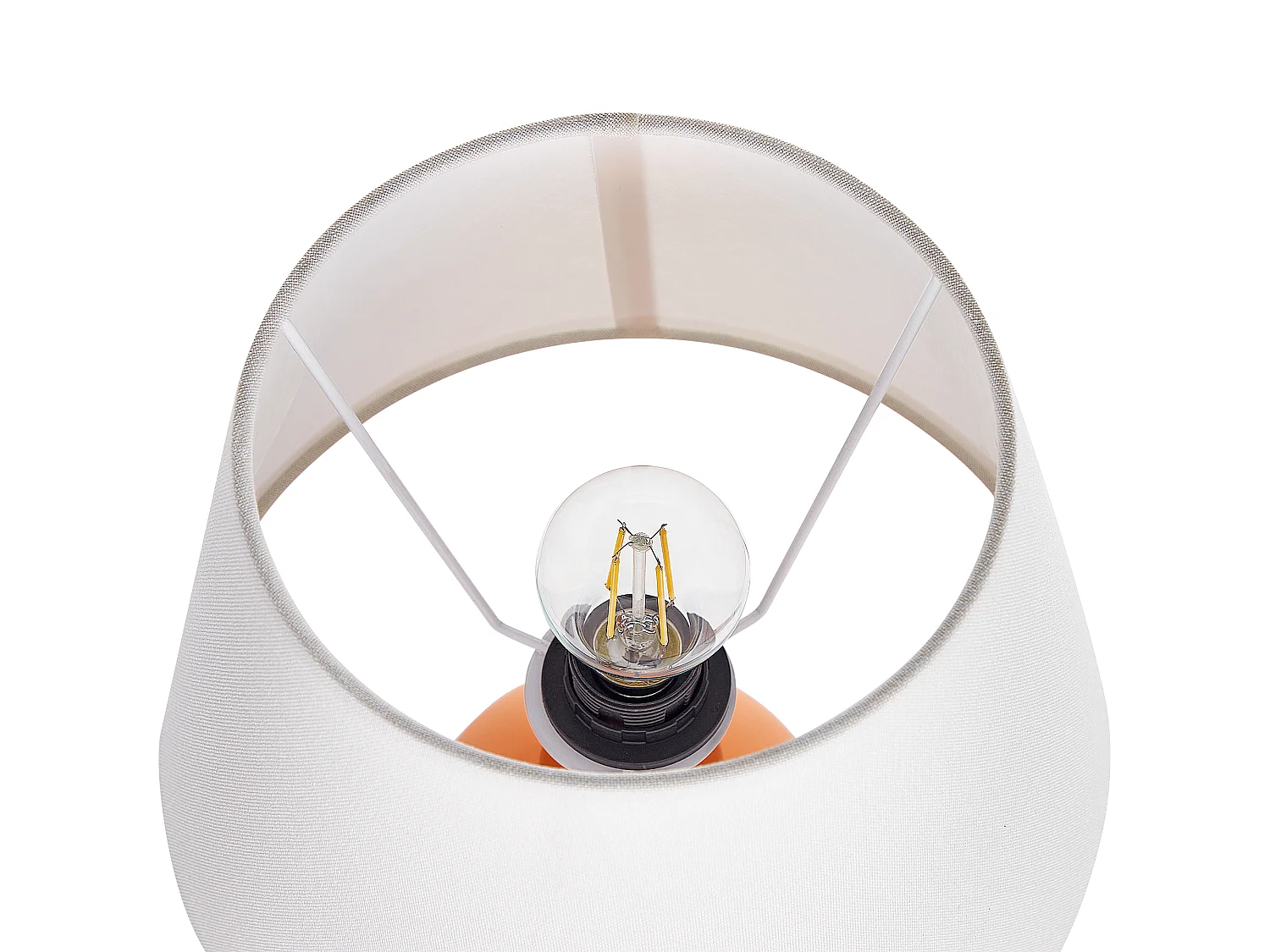 Lampe à poser FABILOS Céramique Orange
