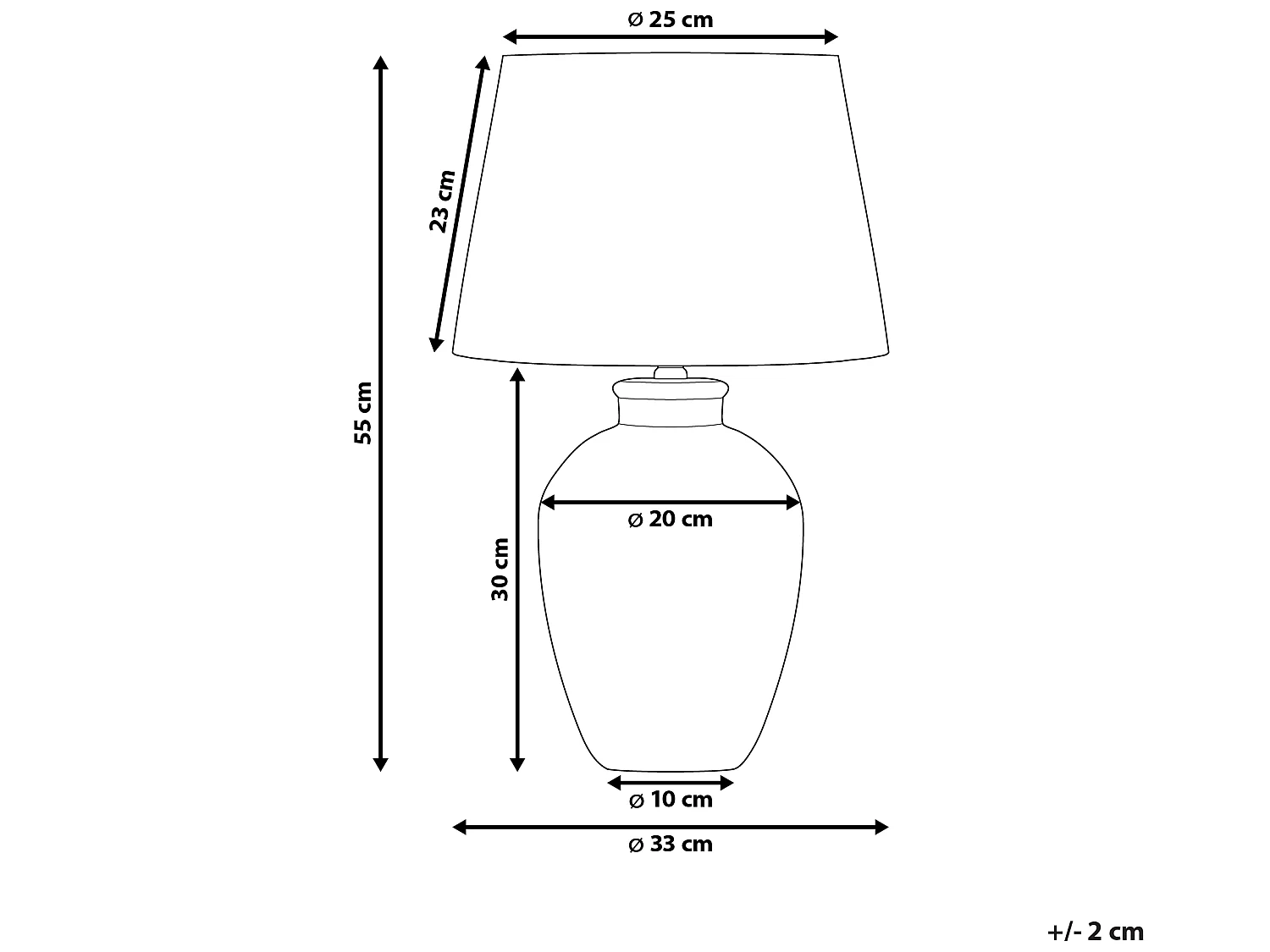 Lampe à poser ARCOS Céramique Blanc