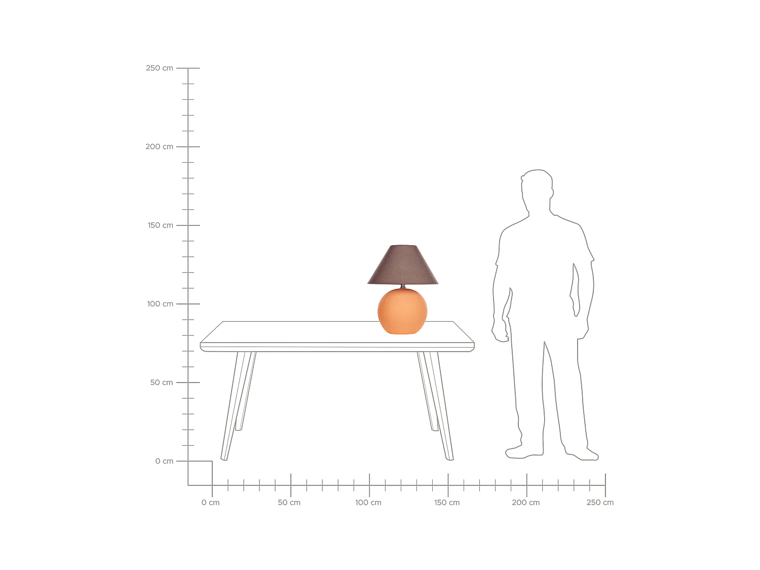 Tafellamp LIMIA Keramiek Oranje