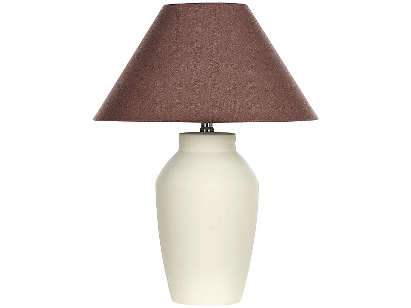 Lampe à poser RODEIRO Céramique Beige clair