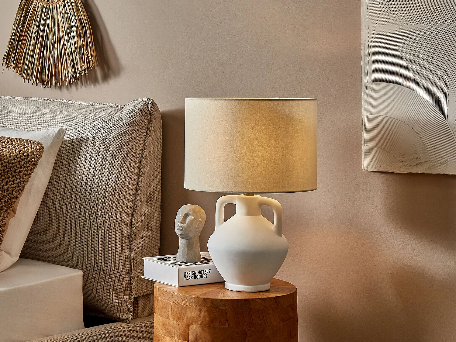 Lampe à poser LABRADA Céramique Blanc