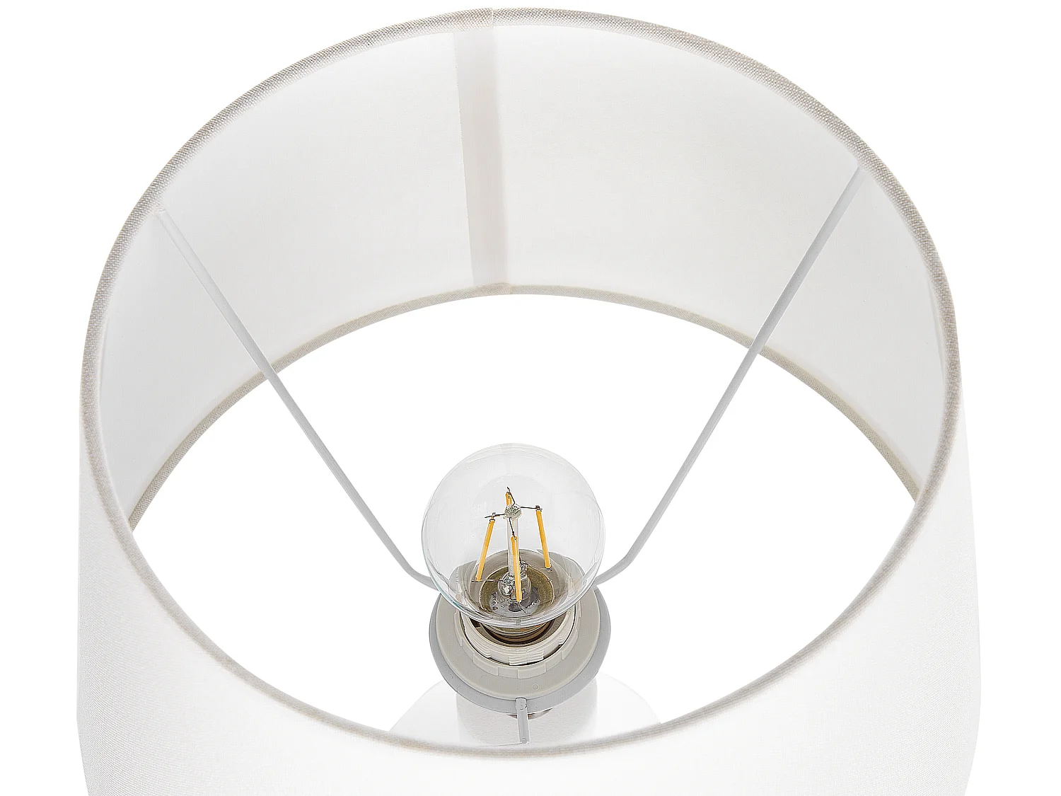 Lampa stołowa LAMBRE Ceramika Biały