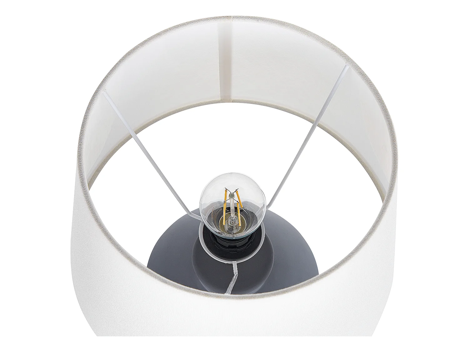 Tafellamp ARCOS Keramiek Grijs