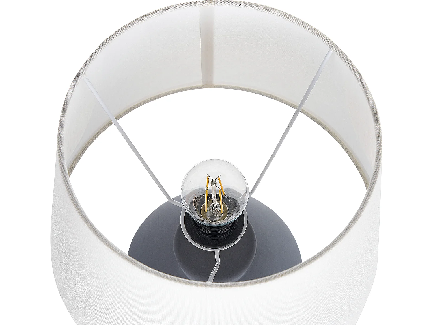 Tafellamp ARCOS Keramiek Grijs