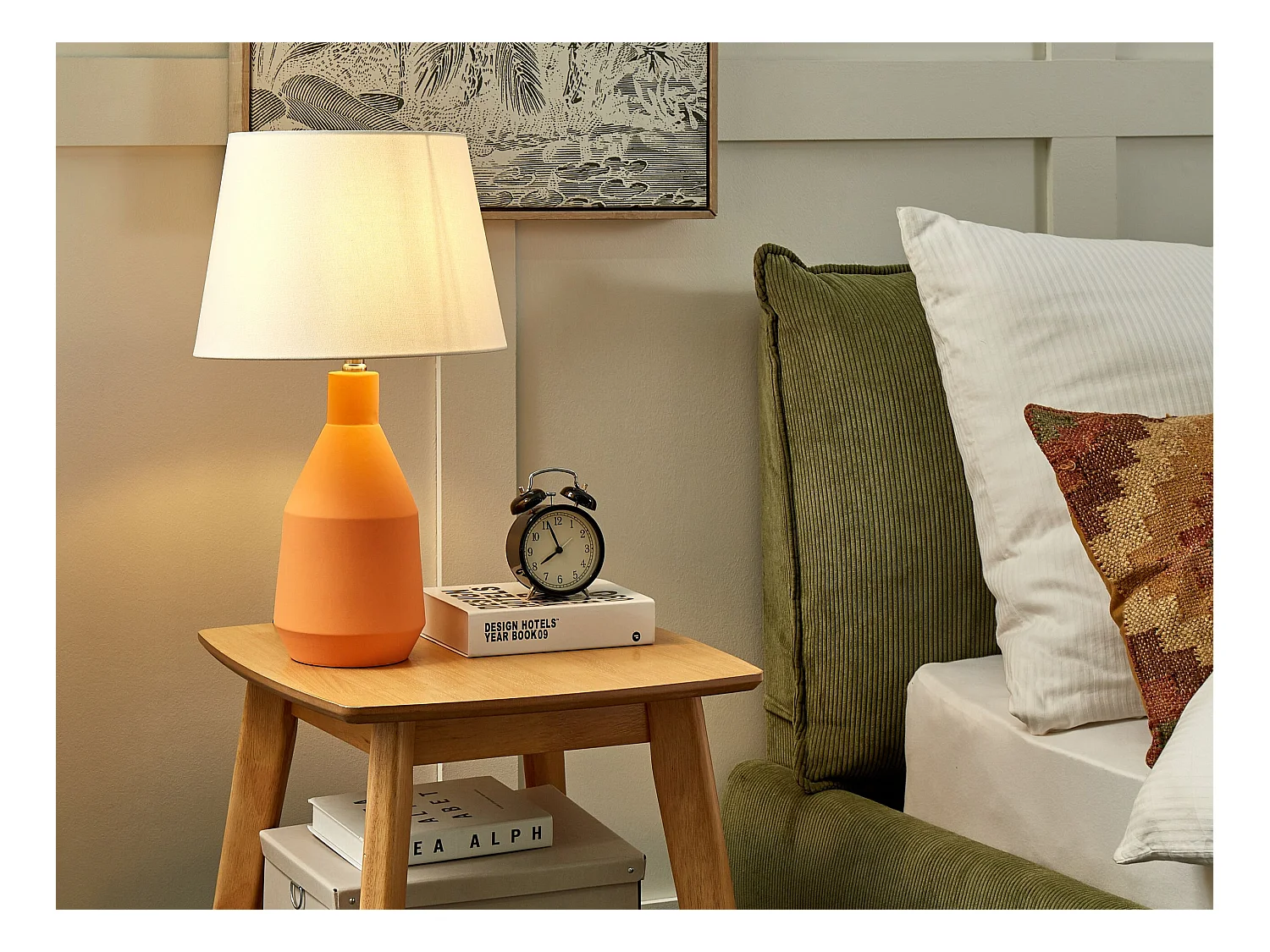 Lampe à poser LAMBRE Céramique Orange