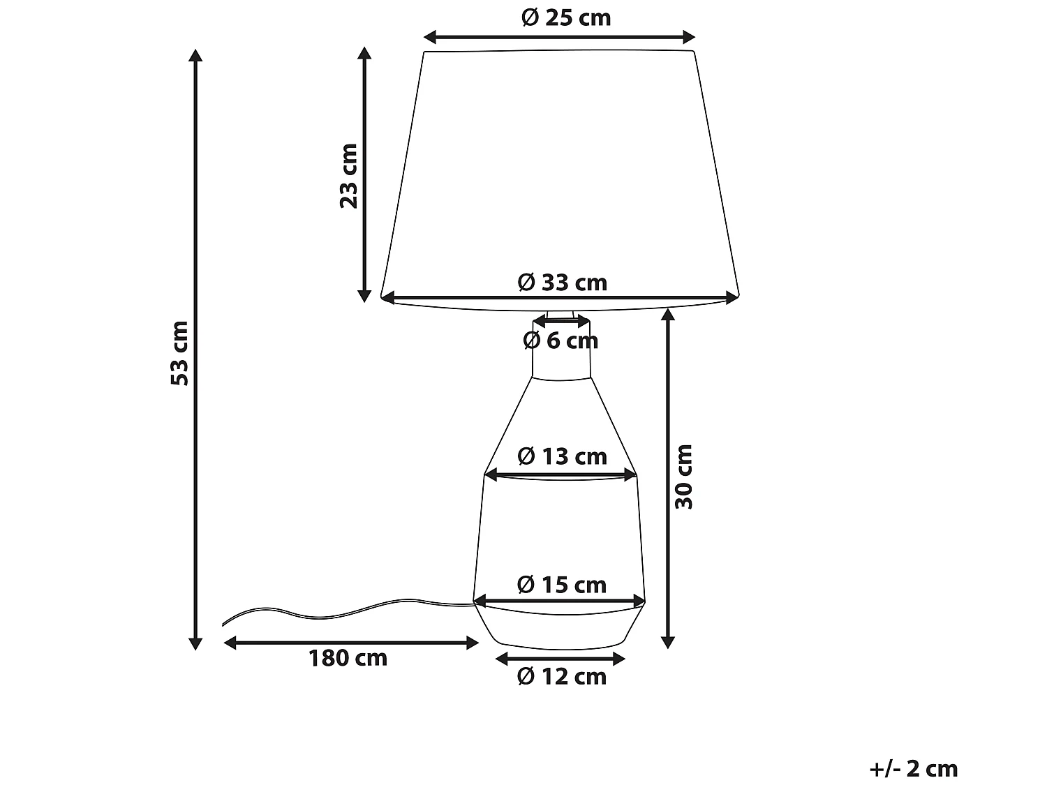 Tafellamp LAMBRE Keramiek Oranje