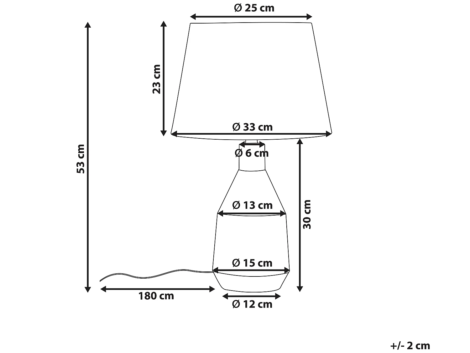 Lampada da tavolo LAMBRE Ceramica Arancione
