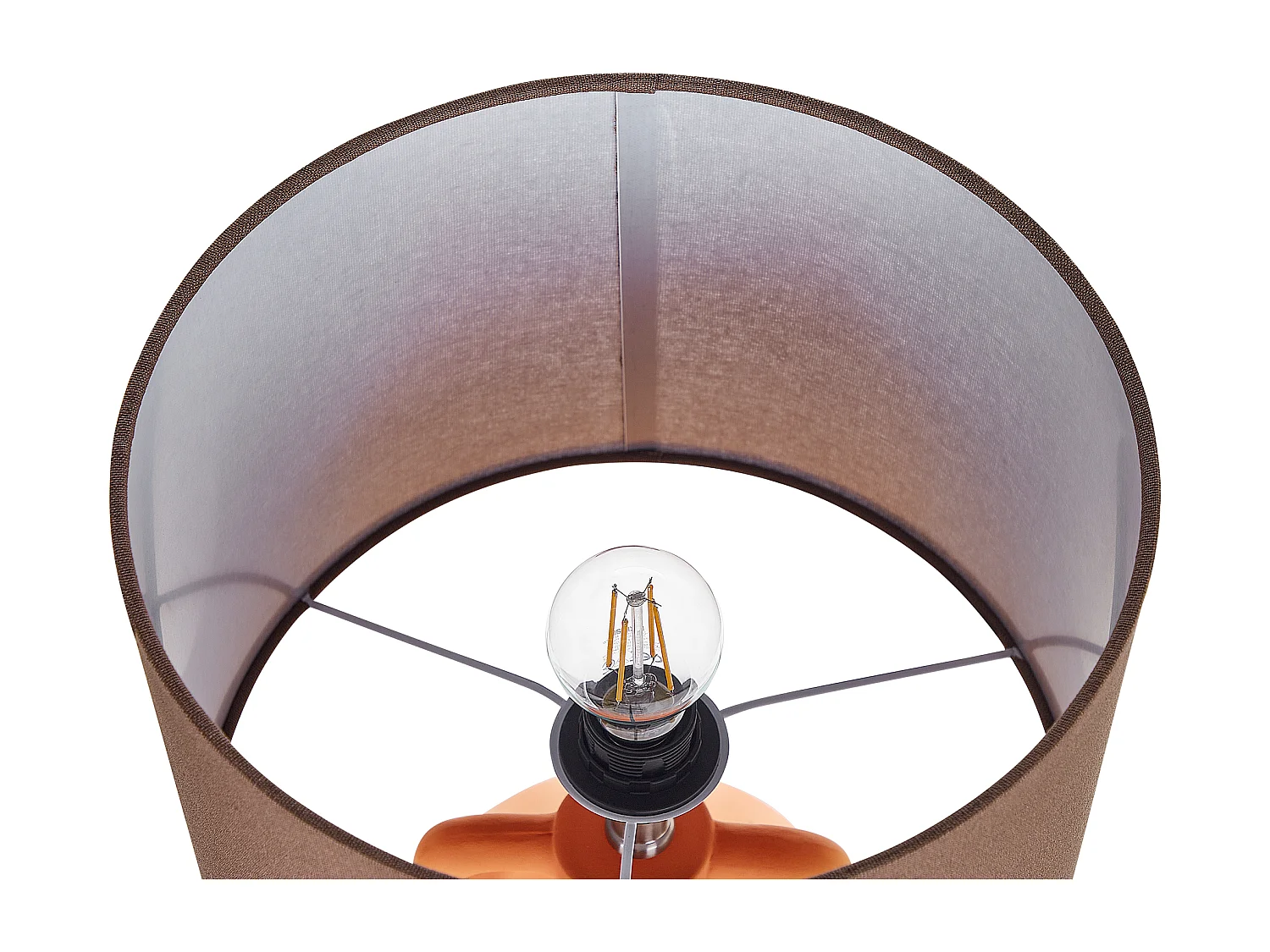 Lampa stołowa LABRADA Ceramika Pomarańczowy