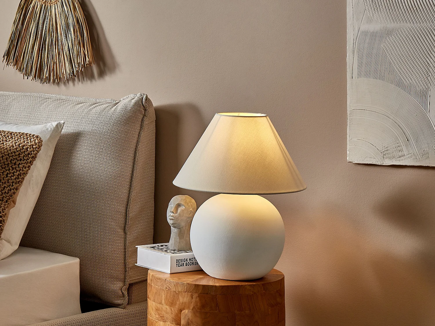 Lampe à poser LIMIA Céramique Blanc cassé