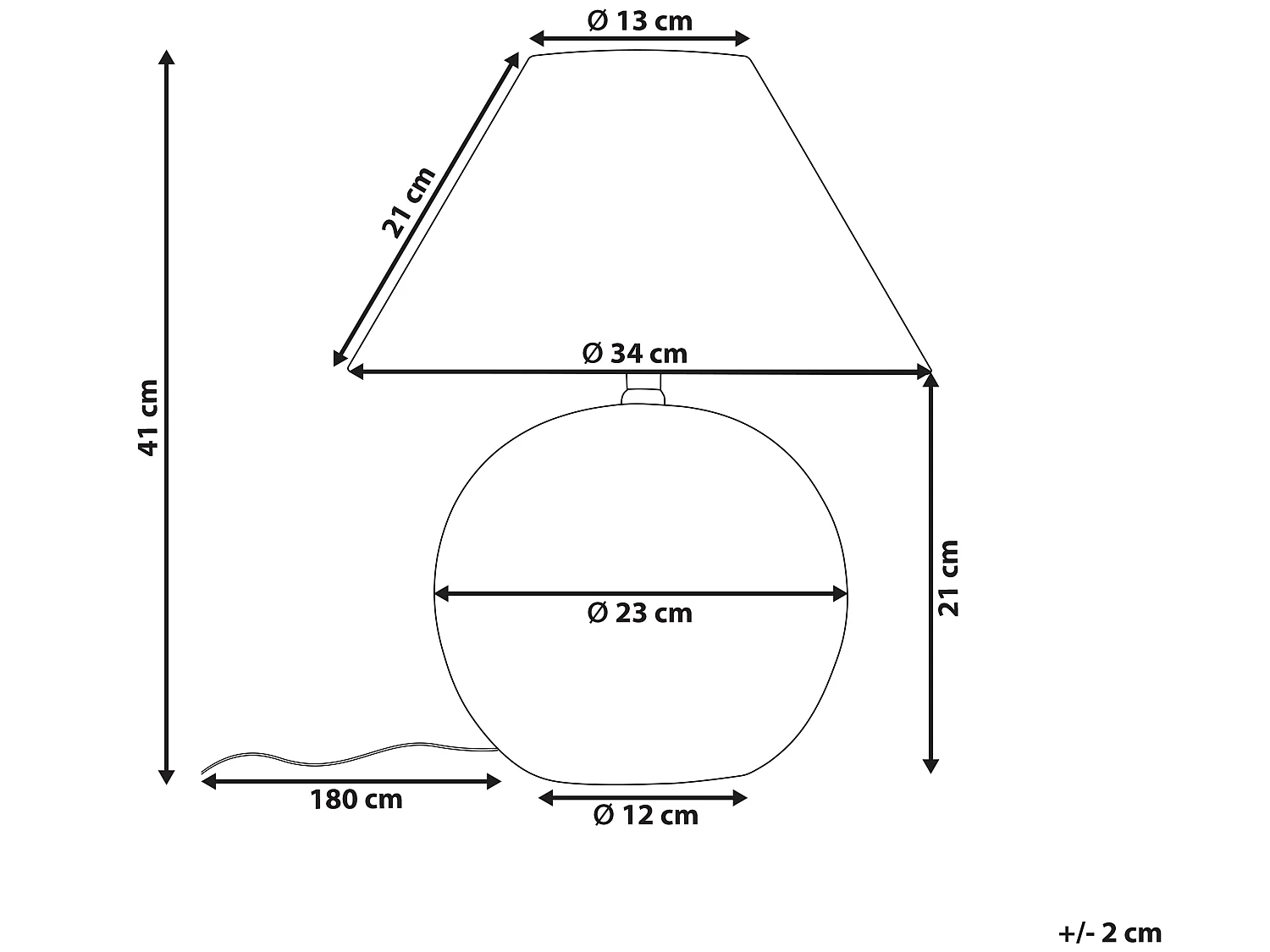 Lampe à poser LIMIA Céramique Blanc cassé