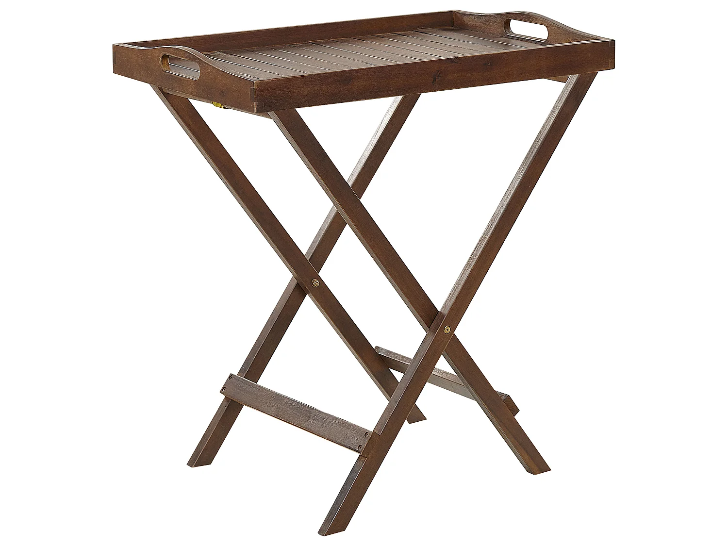 Stolik ogrodowy AMANTEA Drewno akacjowe Ciemnobrązowy Składane