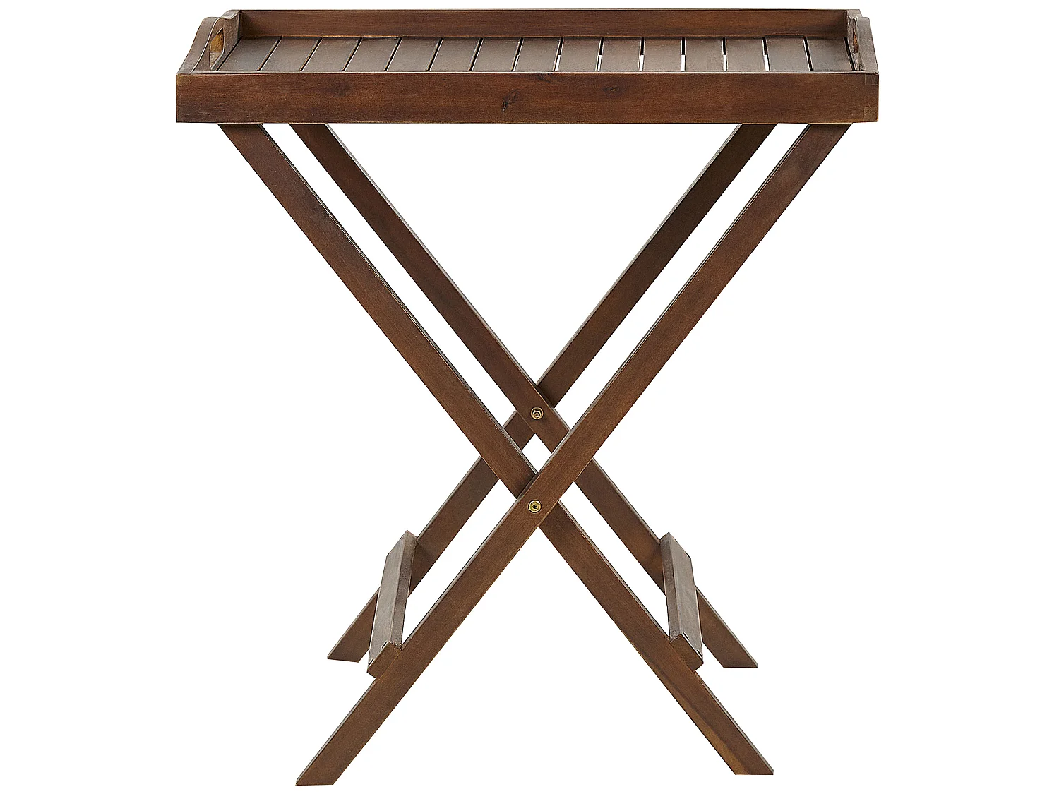 Stolik ogrodowy AMANTEA Drewno akacjowe Ciemnobrązowy Składane