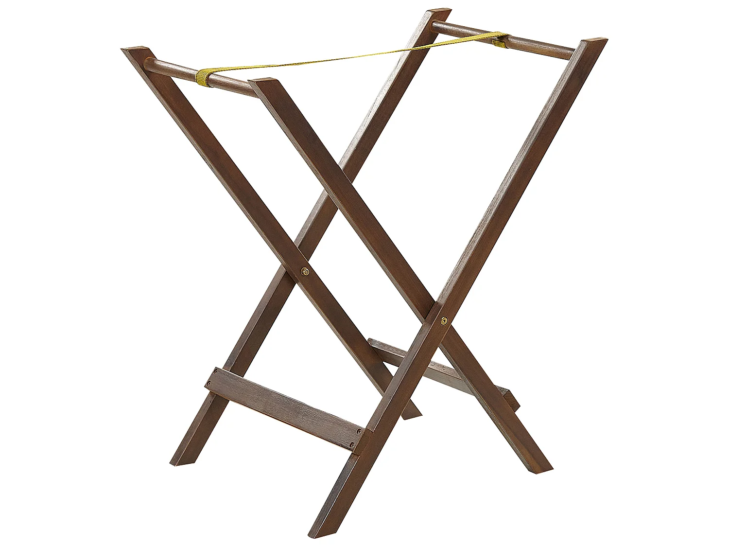 Table d'appoint pour le jardin AMANTEA Acacia Marron foncé Pliant