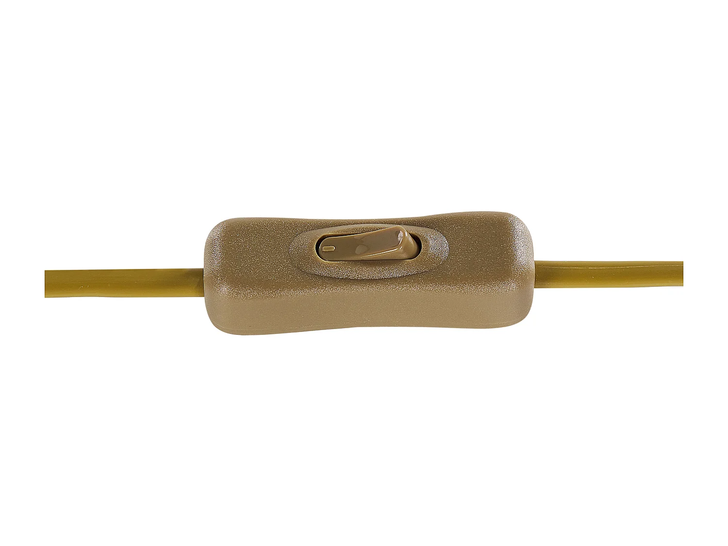 Tischlampe aus Eisen und Leinen kupfer / weiß modern elegant Wohnzimmer Liberia