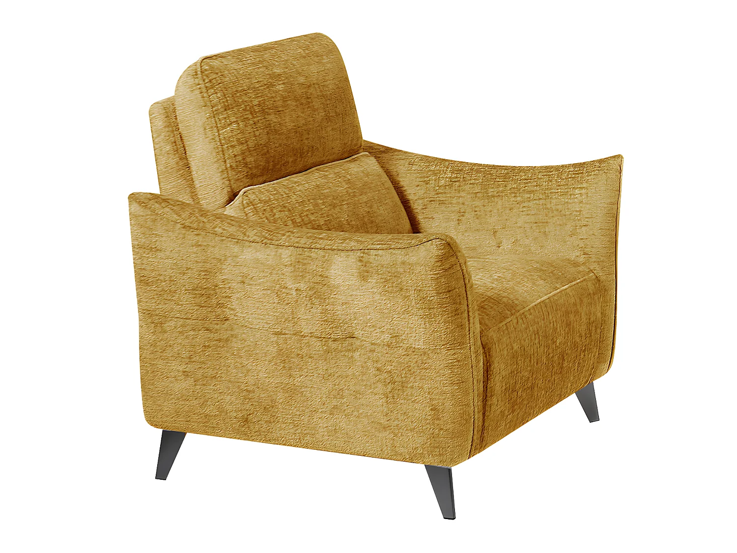 Fauteuil relax électrique Tissu jaune - CARINA