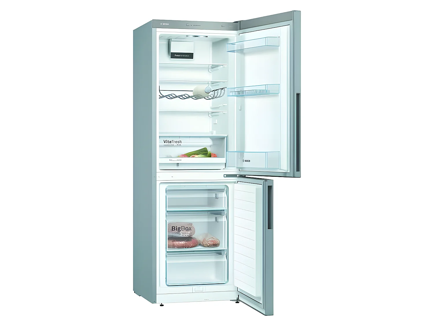 Réfrigérateurs combinés 340L Froid Low Frost BOSCH 65cm E, KGV33VLEAS