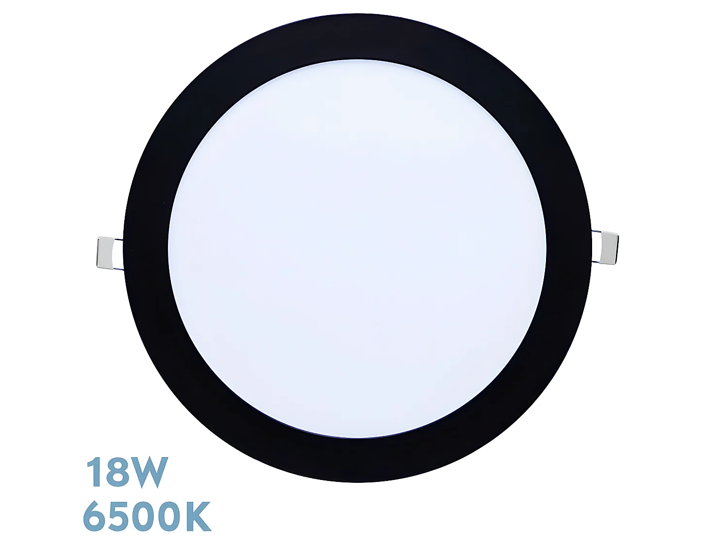 TANZANITE Downlight Rond Noir 18w 6500k 1620lm FABRILAMP
