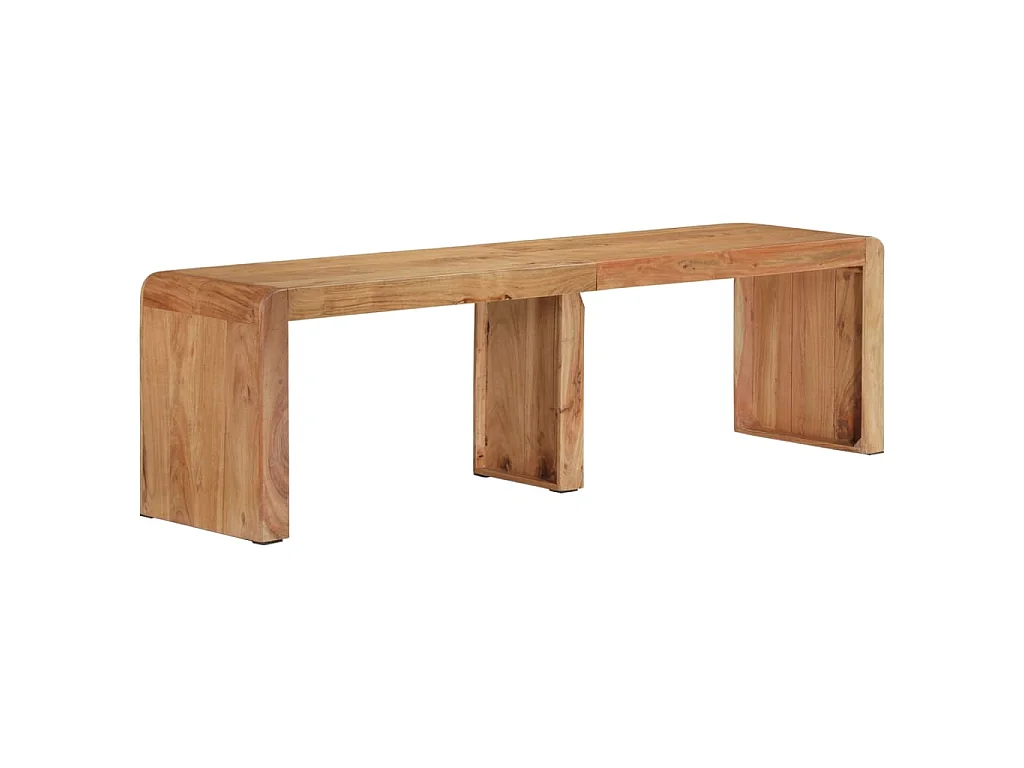 Panca 160x38x45 cm in Legno Massello di Acacia