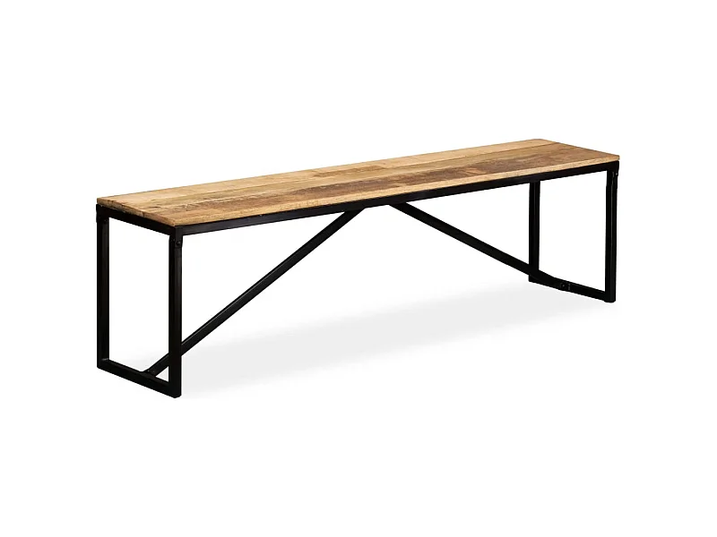 Bankje 160x35x45 cm massief mangohout