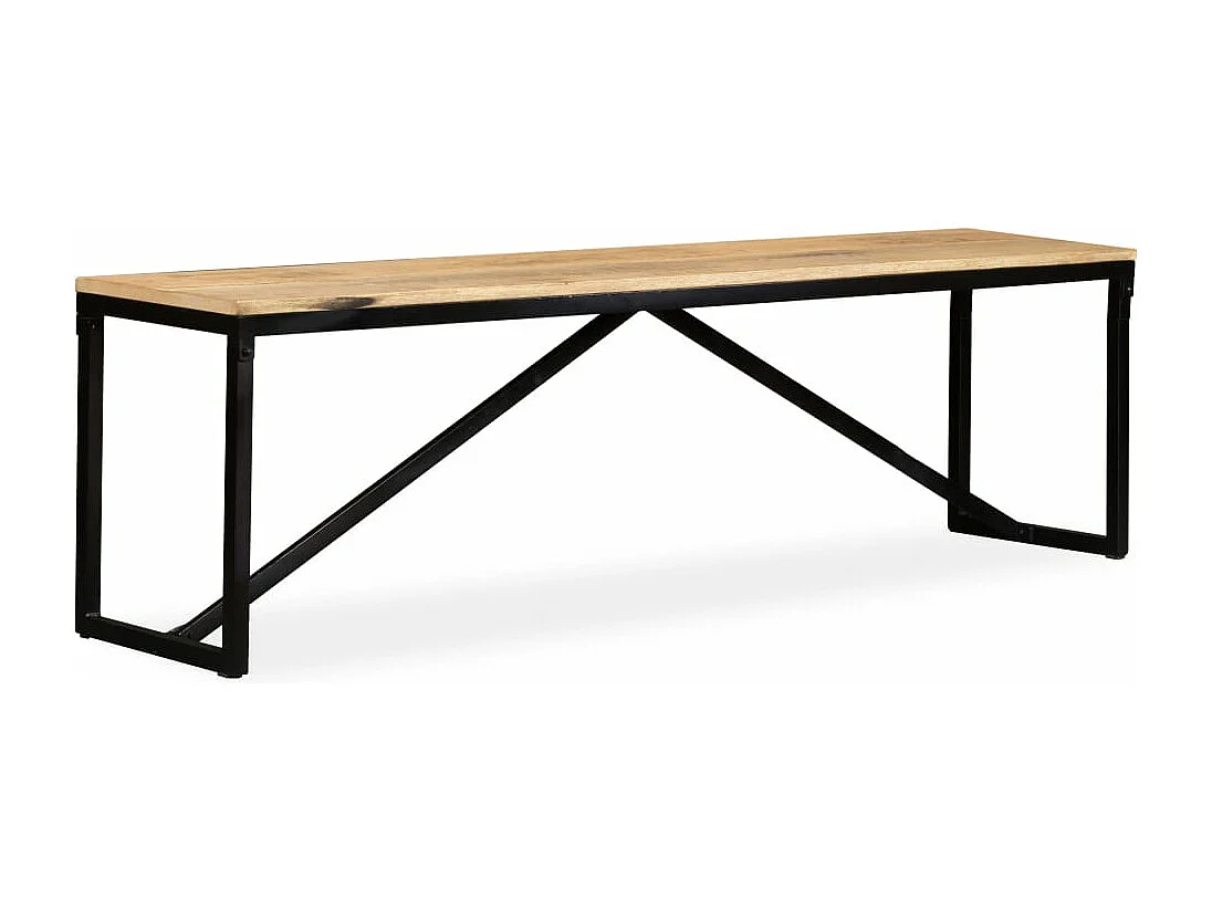 Banc Bois de manguier massif 160x35x45 cm